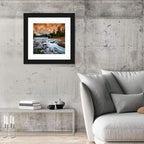 Mentawa Dam at Dusk Wall Art