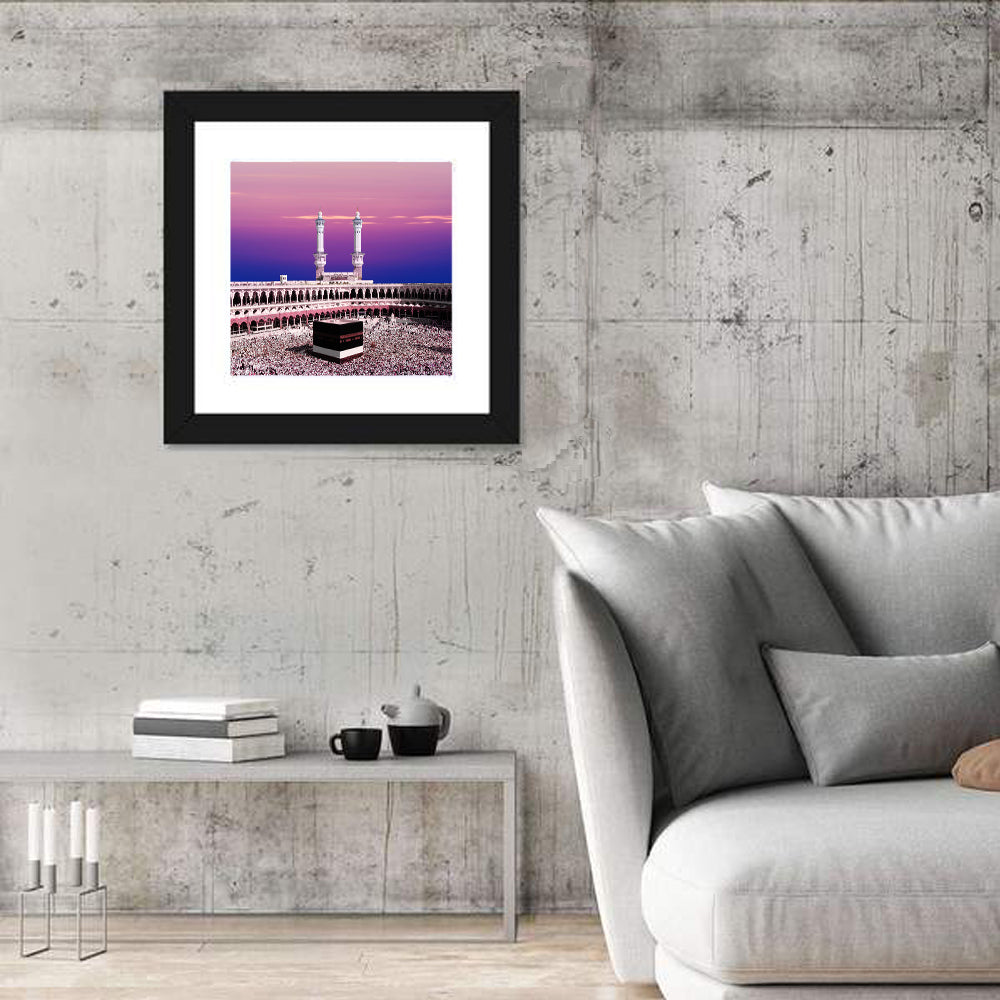 Holy Kaaba During Twilight Wall Art