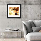 Tropical Beach Sunset Wall Art