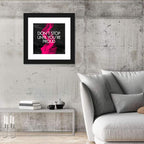 Fitness Quote on Black Marble Wall Art