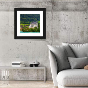 Mansion On Lake Brienz Wall Art