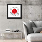 Japanese Flag Circle Study Wall Art