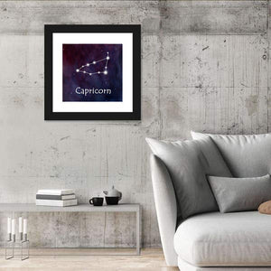 Capricorn Horoscope Constellation Wall Art