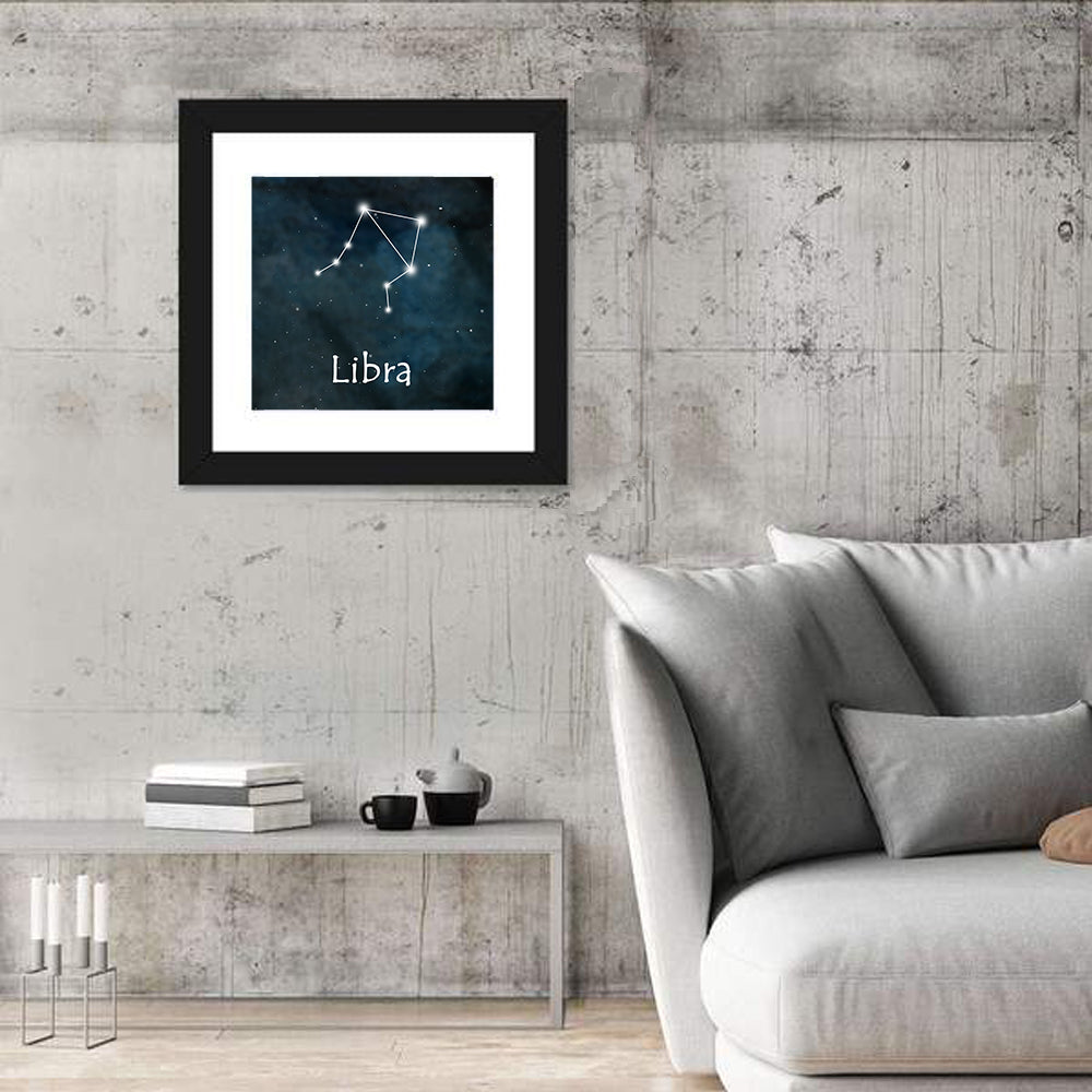 Libra Horoscope Constellation Wall Art