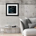 Virgo Constellation Diagram Wall Art