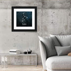 Leo Zodiac Constellation Wall Art