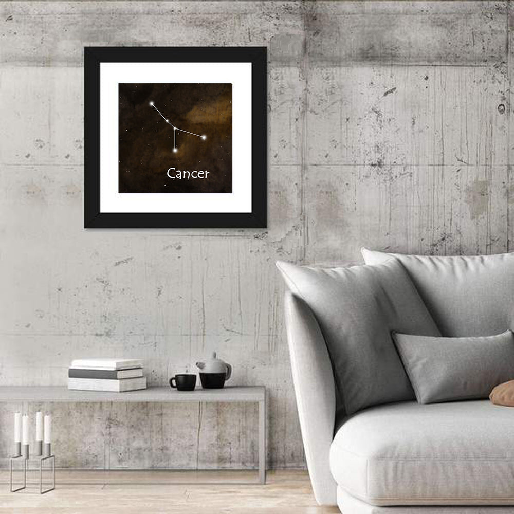 Cancer Zodiac Constellation Wall Art