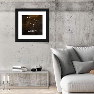 Gemini Horoscope Constellation Wall Art