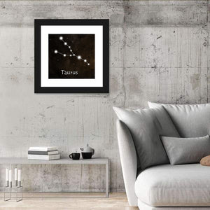 Taurus Horoscope Constellation Wall Art