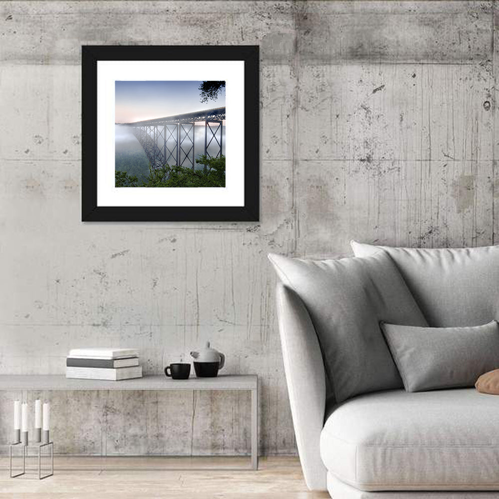 New River Gorge Bridge at Dusk Wall Art