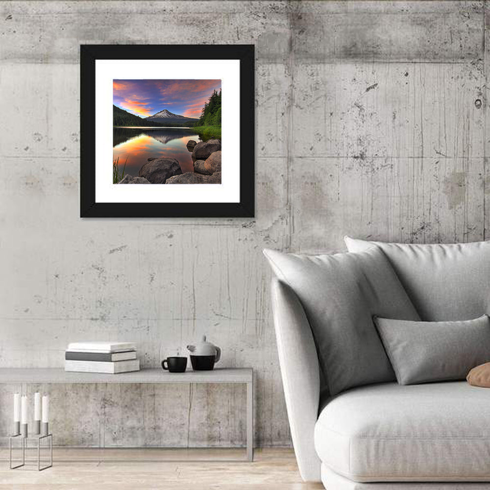 Trillium Lake & Mount Hood Sunset Wall Art