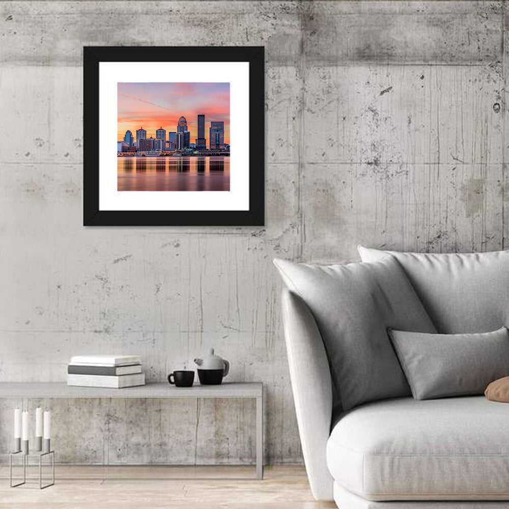 Louisville Skyline at Sunset Wall Art