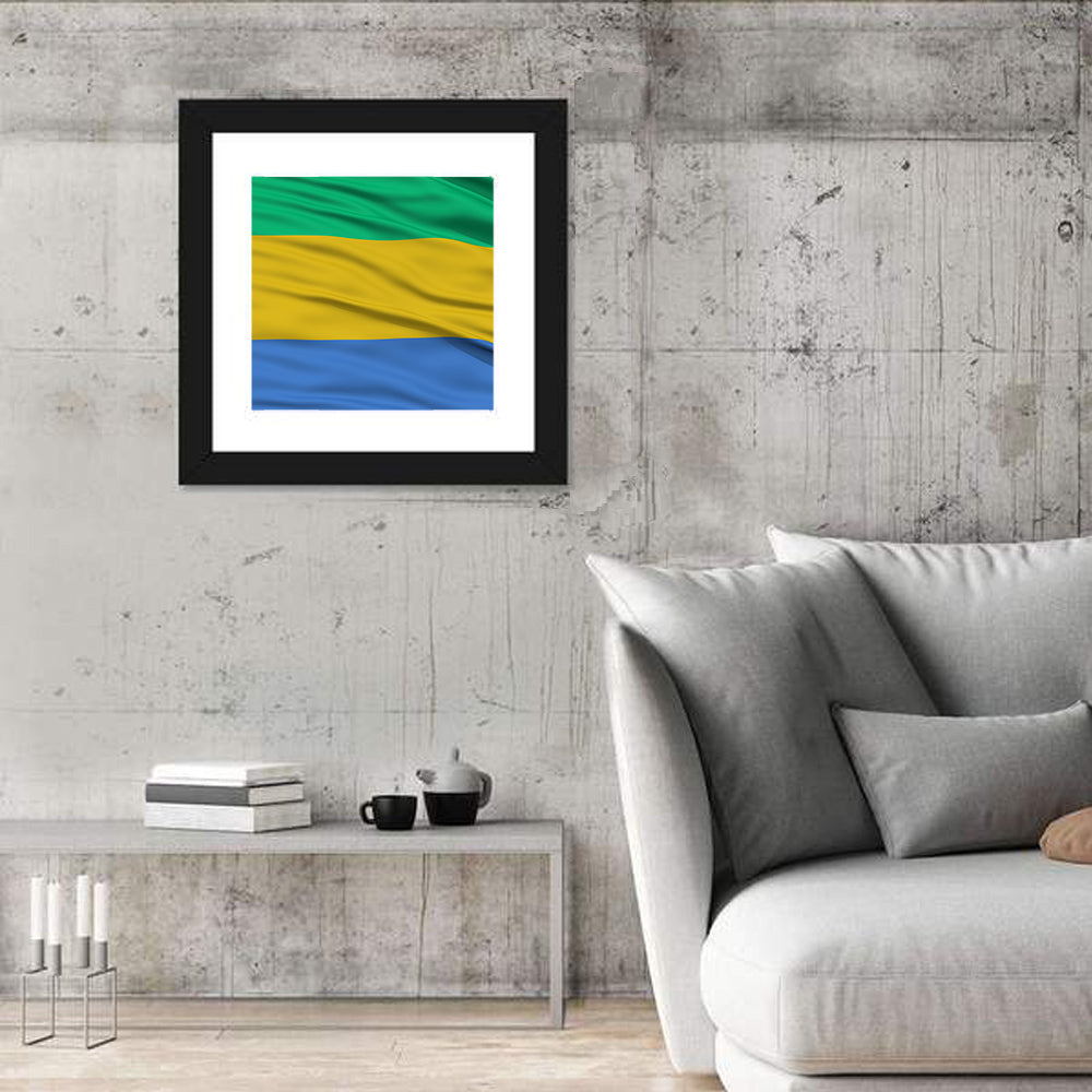 Gabon National Flag Wall Art
