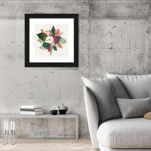 Bouquet Of Exotic Flowers Wall Art