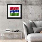 Gambia National Flag Wall Art