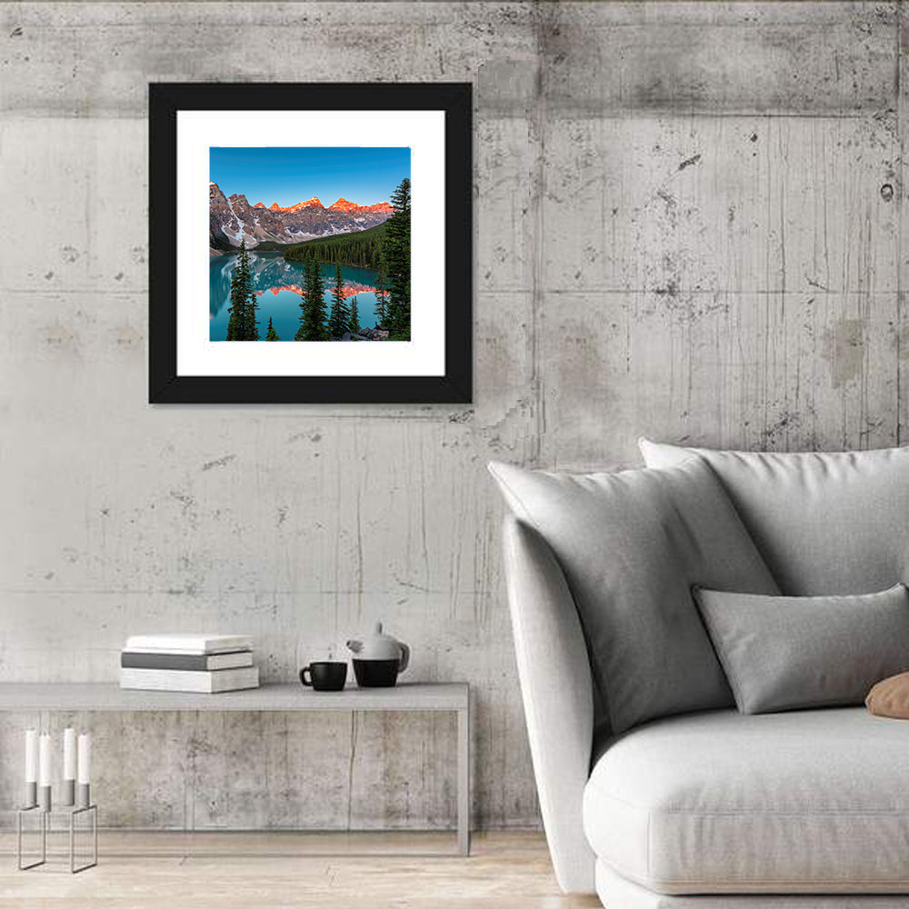 Sunrise at Moraine Lake Wall Art