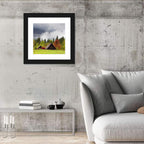 Slovenian Alps Cabin in Fog Wall Art