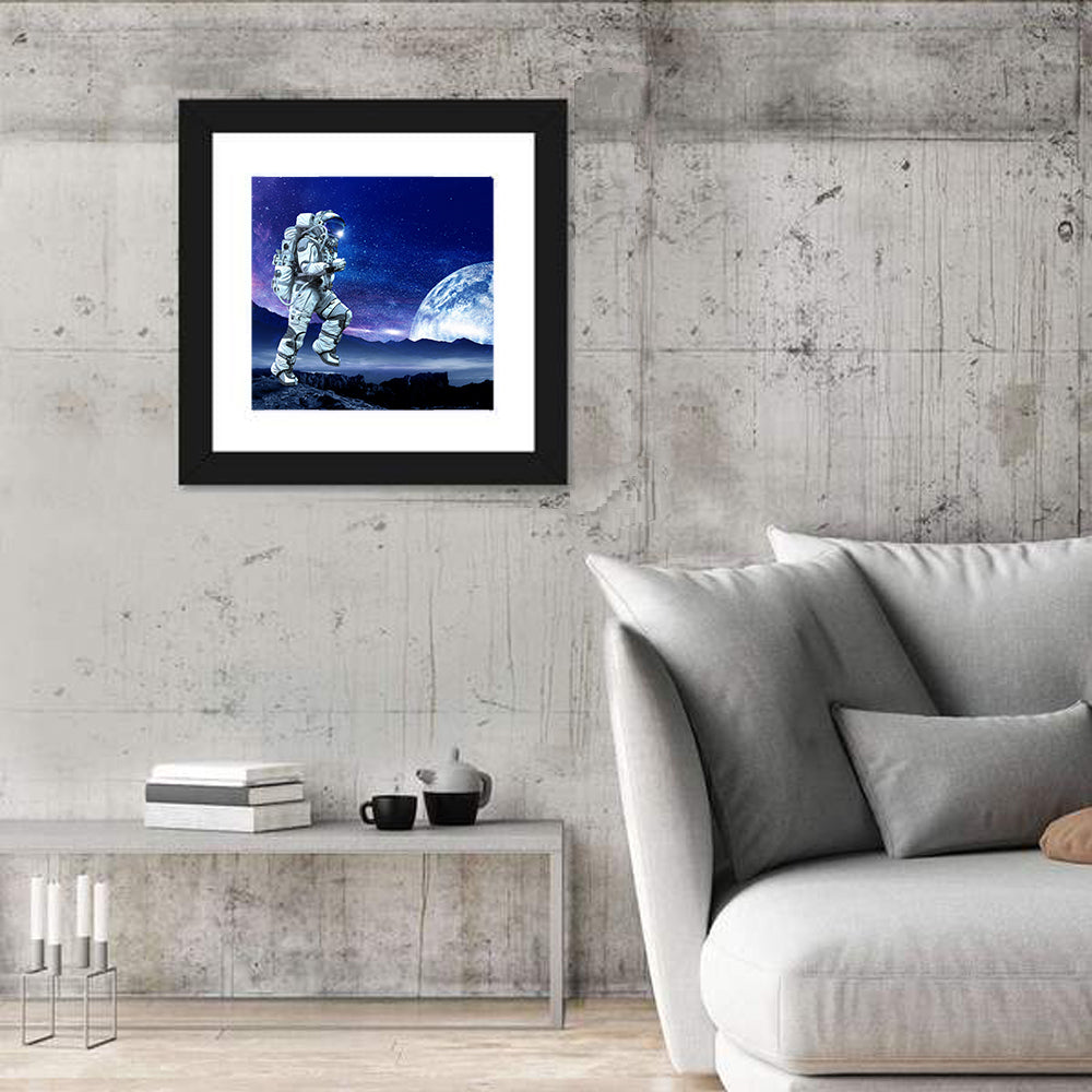 Running Astronaut Wall Art
