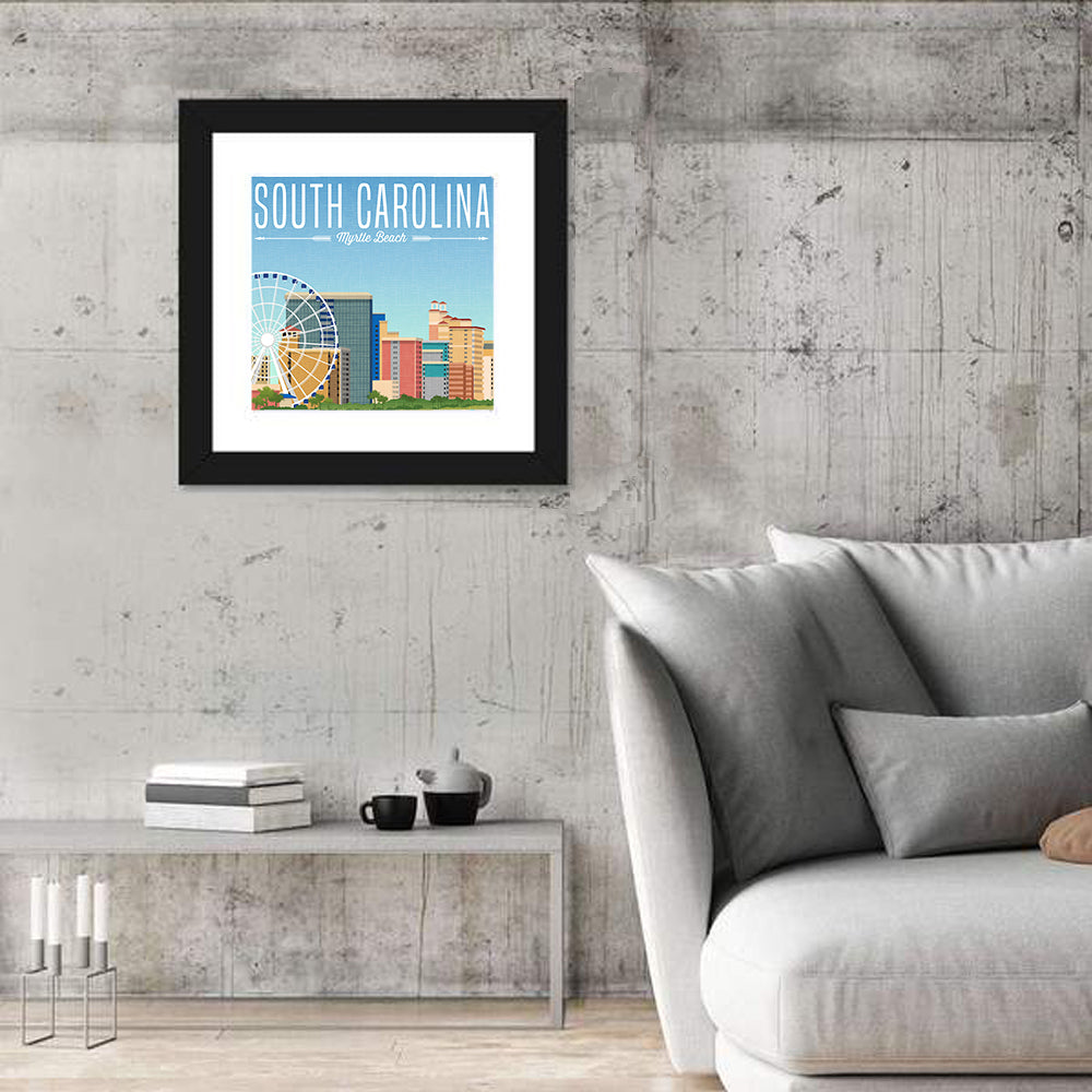 Myrtle Beach Travel Graphic Wall Art