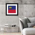 Liechtenstein Flag with Gold Crown Wall Art