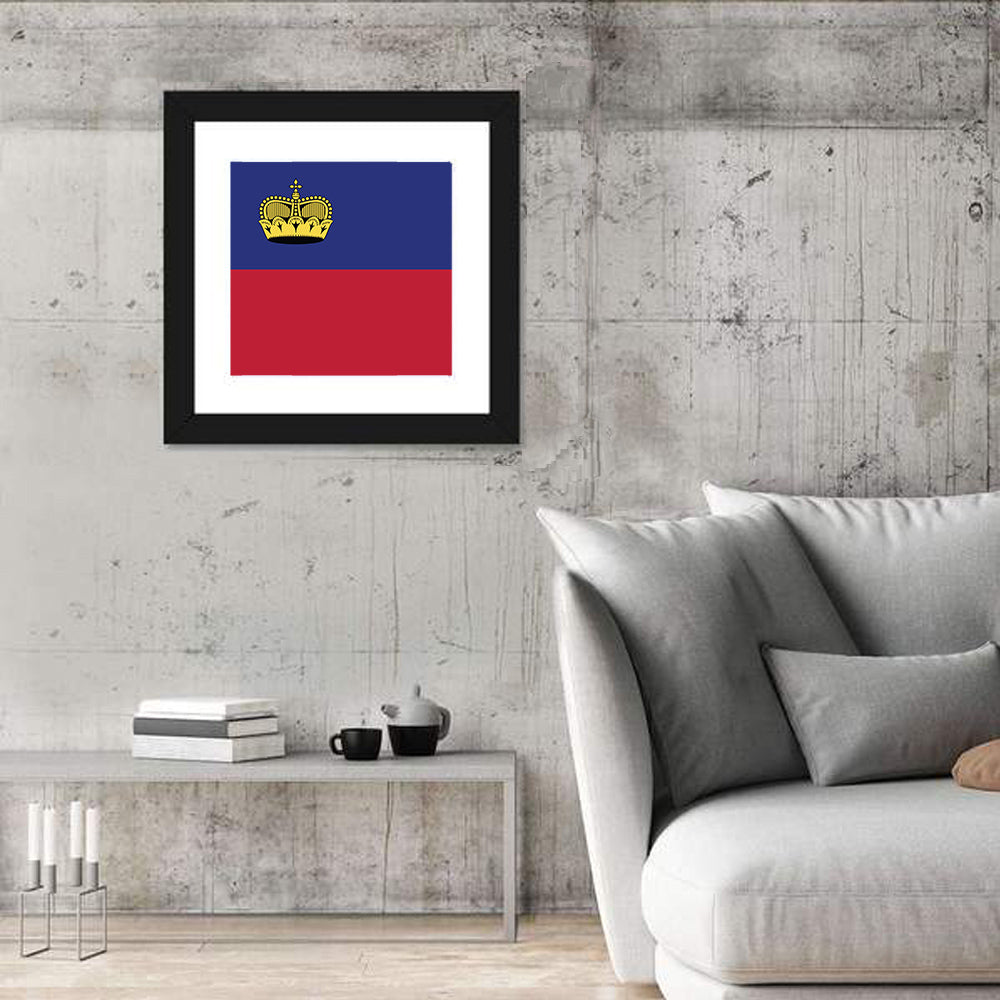 Liechtenstein National Flag Wall Art