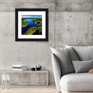 Blue Lakes & Green Forests In Finland Wall Art