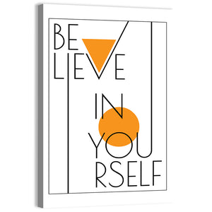 Quote "Believe In Yourself" Wall Art