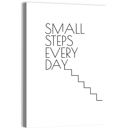 Quote "Small Steps Every Day" Wall Art