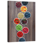 Ten Round Bowls of Berries Wall Art