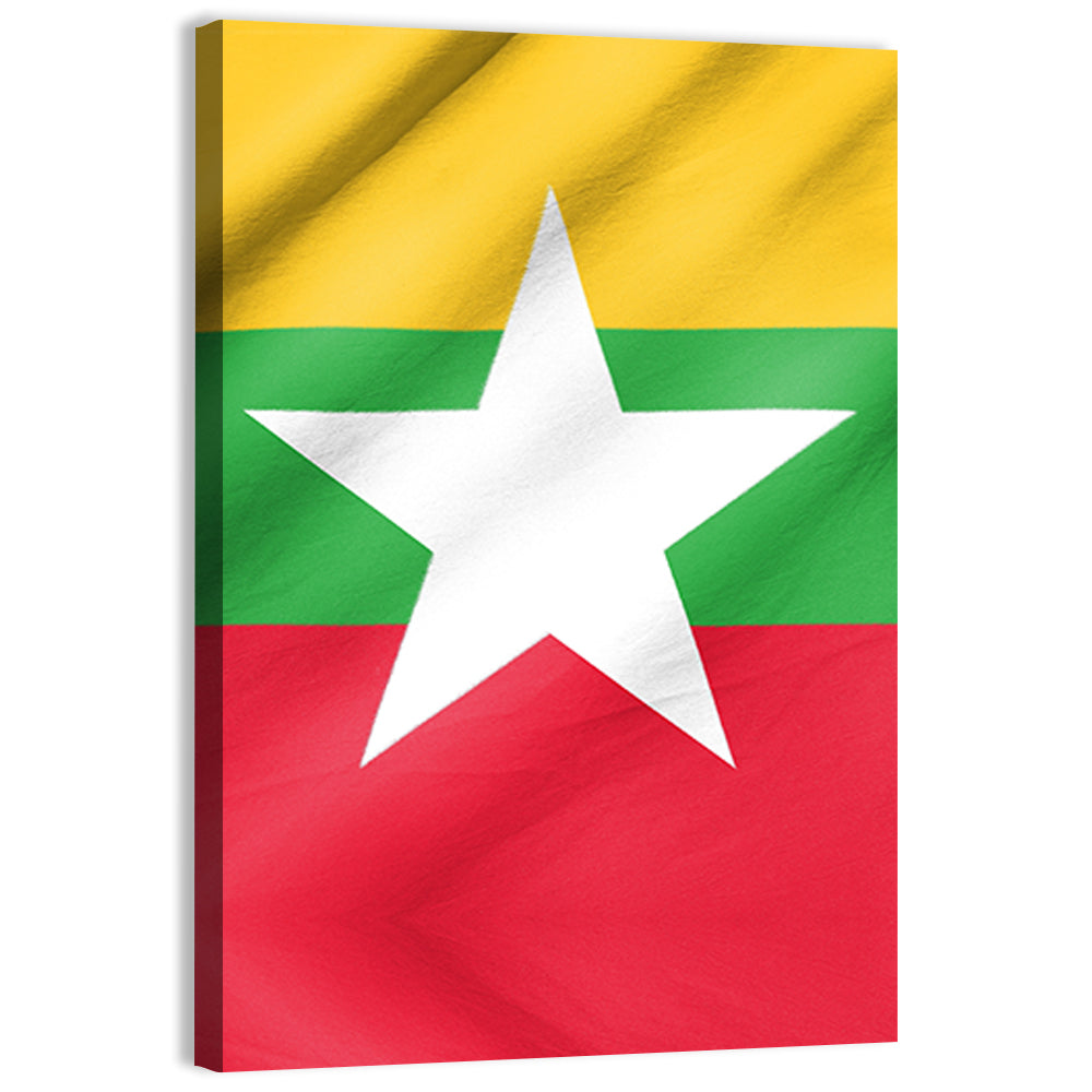 Flag Of Myanmar Wall Art