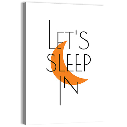 Let’s Step in Crescent Moon Quote Wall Art