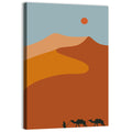 Desert Dunes with Camels Wall Art
