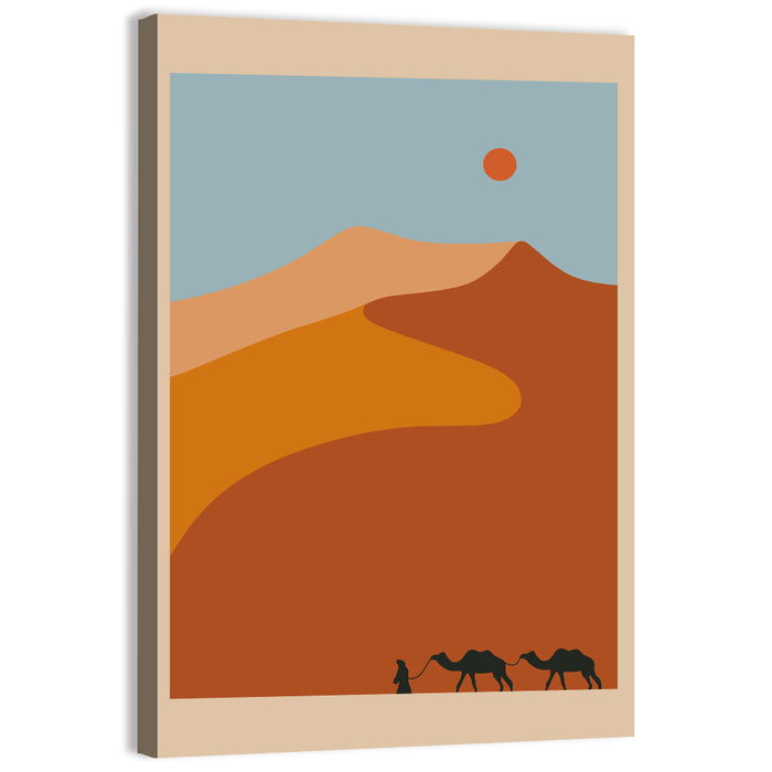 Desert Minimal Ii Wall Art as a canvas print