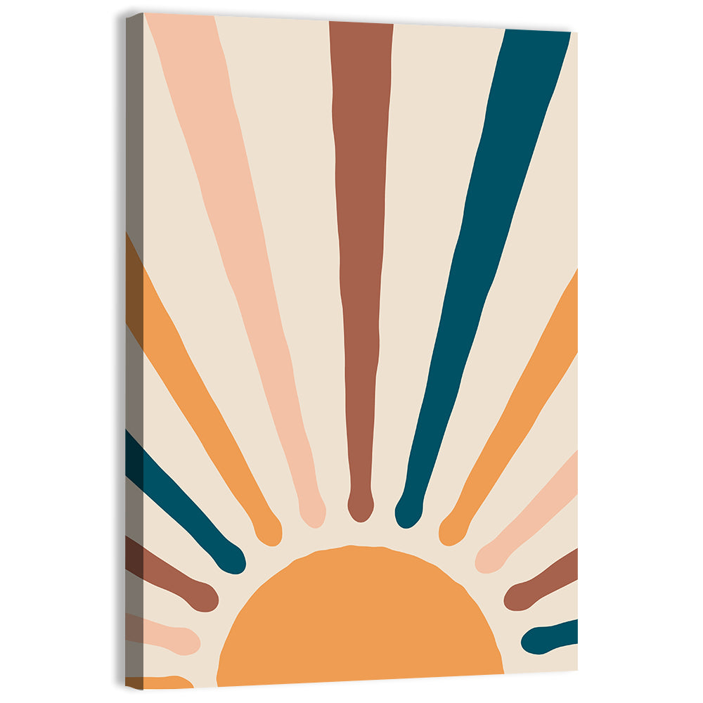 Boho Sun Rays Wall Art