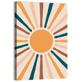 Sun Rays Abstract Wall Art
