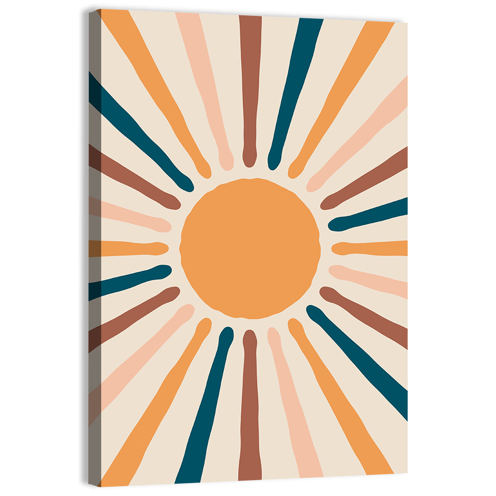 Sun Rays Abstract Wall Art