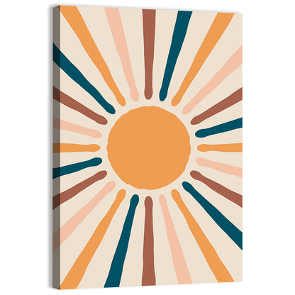 Sun Rays Abstract Wall Art