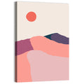 Boho Desert Sunset Wall Art