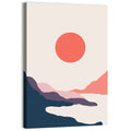 Boho Sunrise Over Mountains Wall Art