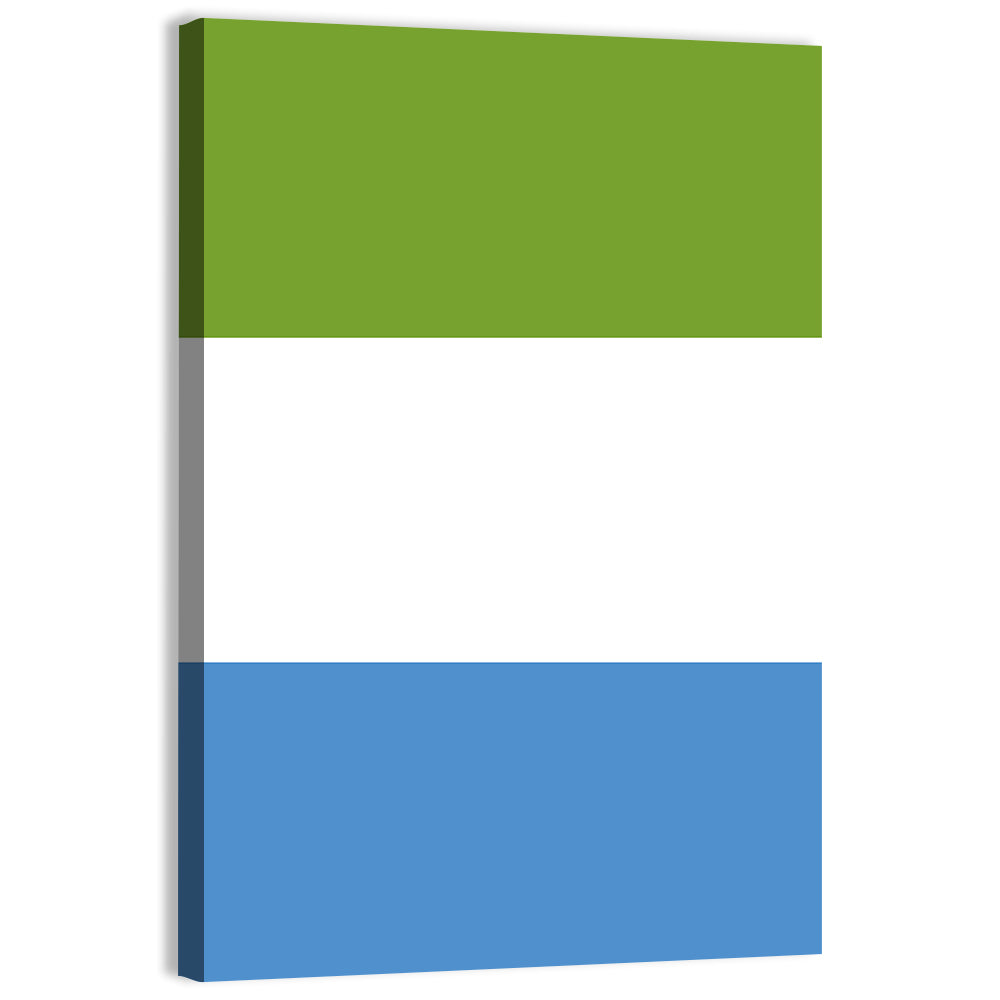 Sierra Leone Tricolor Flag Wall Art