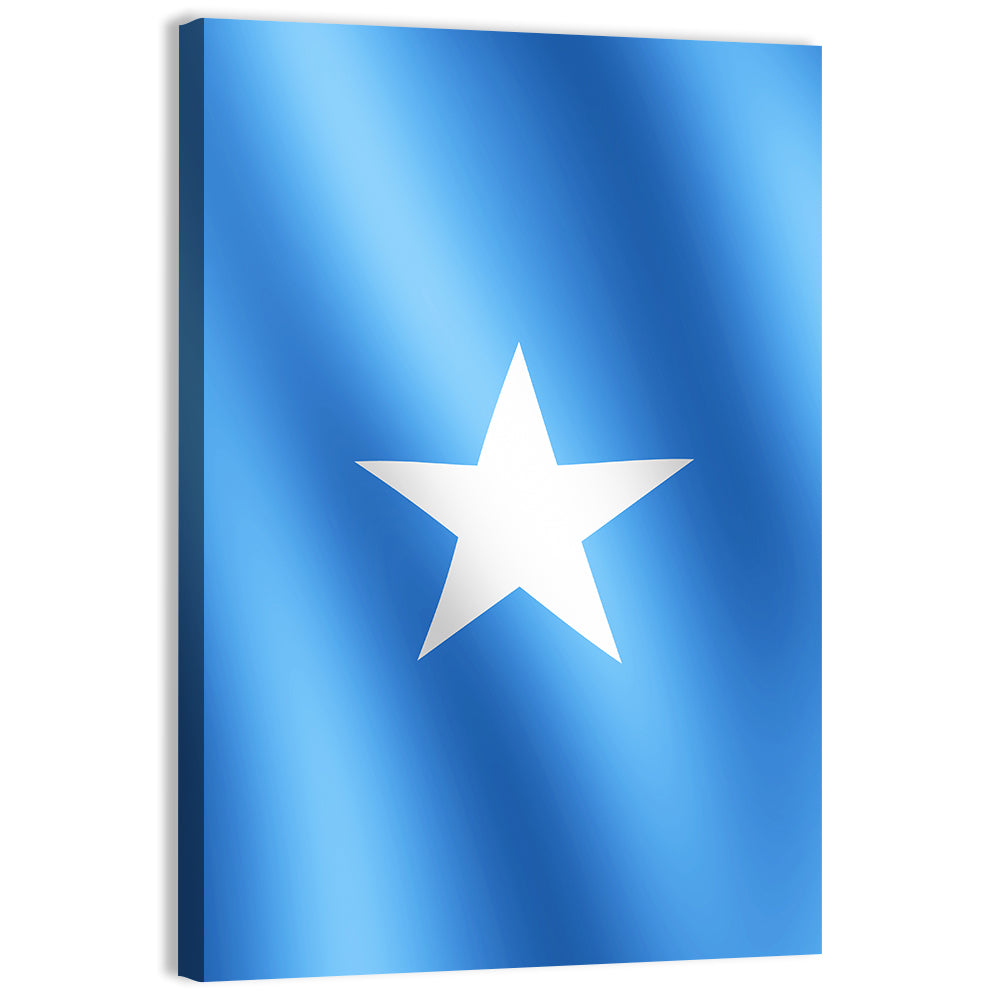 Somalia Flag with Five-pointed Star Wall Art