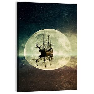 Floating Old Ship Artwork Wall Art