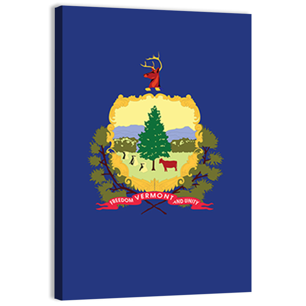 Vermont State Flag Wall Art