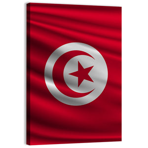 National Flag Of Tunisia Wall Art