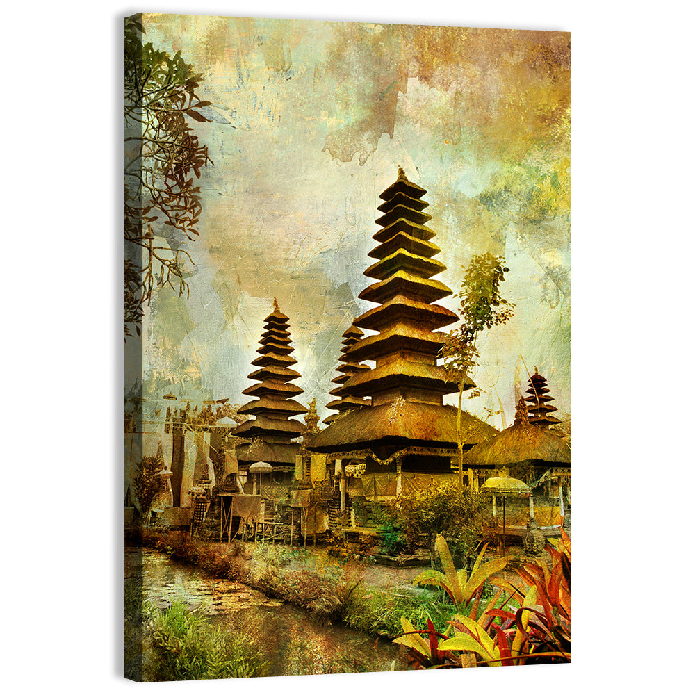 Pura Besakih Meru Towers Wall Art