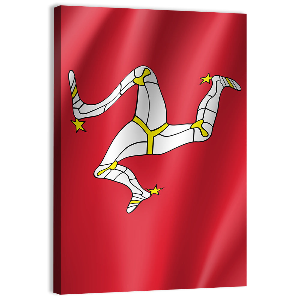 Isle of Man Flag Emblem Wall Art