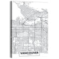 Vancouver City Map Wall Art