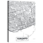 Toronto Street Grid Map Wall Art