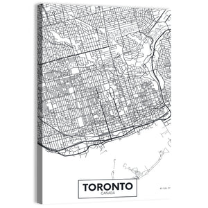 Toronto City Map Wall Art