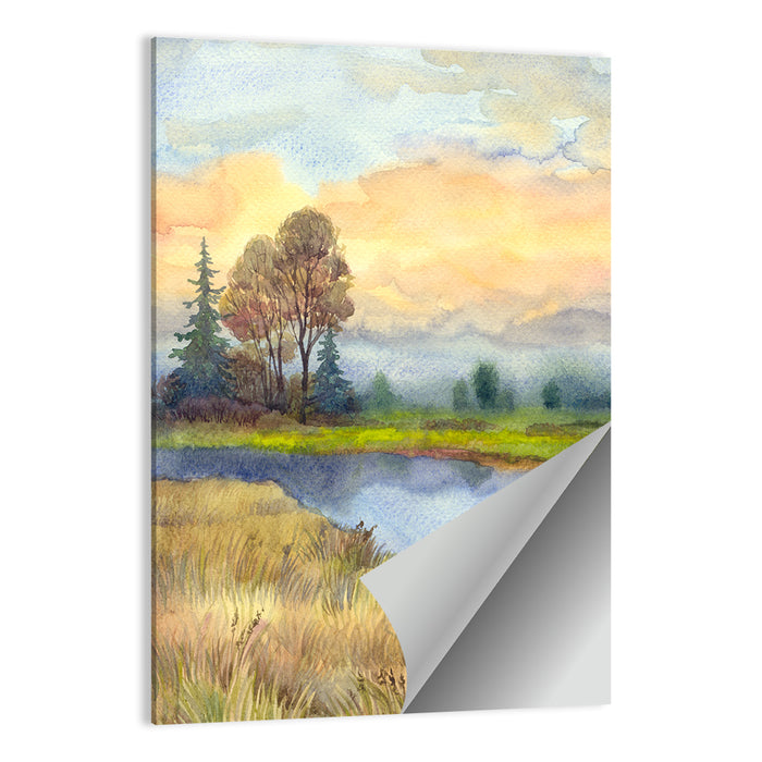 Stillness of the Lake Wall Art as a poster print